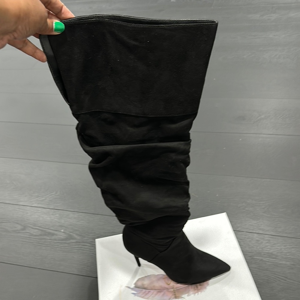 Elegant Black Women's Knee-High Boots